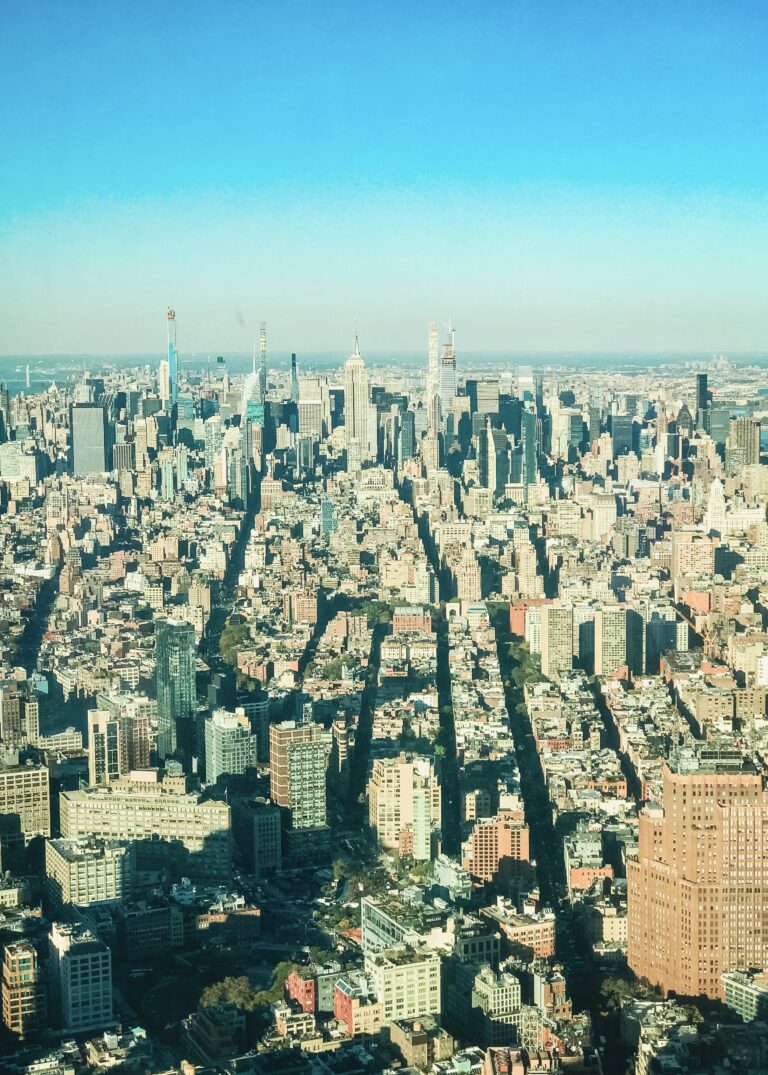 Aussicht auf New York City vom One World Observatory