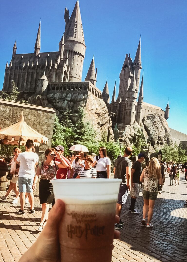 Harry Potter Schloss in den Universal Studios in Los Angeles, USA