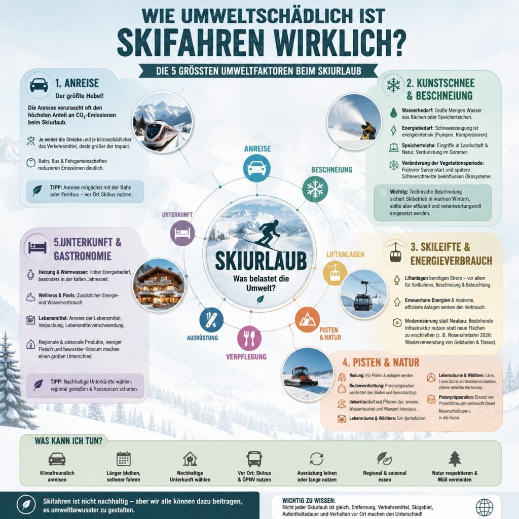 Wie umweltschädlich ist Skifahren wirklich?