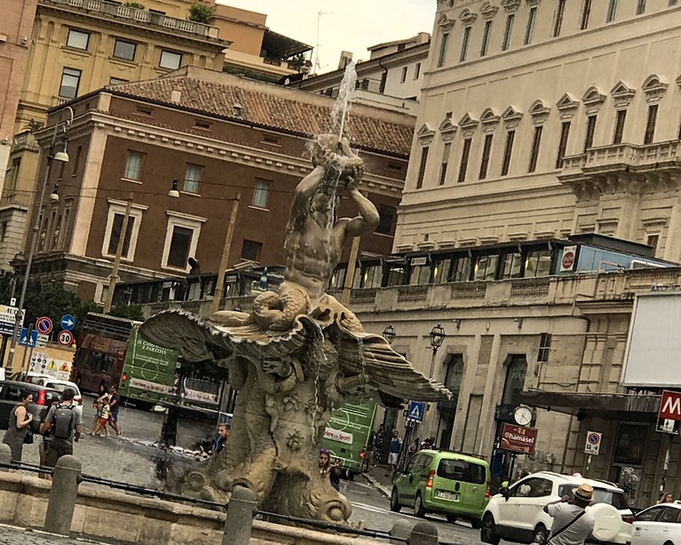 Fonta del Tritone Piazza Barberini